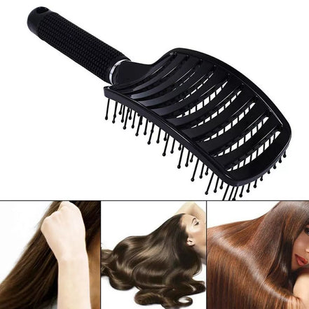 10 eilių plaukų šepetys