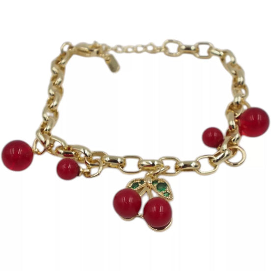 Apyrankė su vyšnių pakabukais