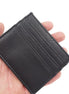Juodos spalvos minimalistinis kortelių dėklas
