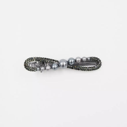 Kaspinėlio formos plaukų segtukas su karoliukais