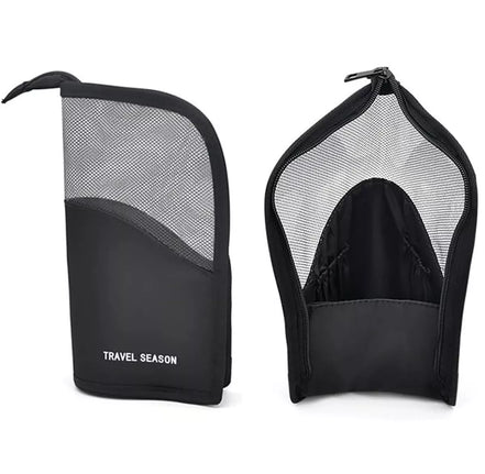 Kompaktiška kosmetinė ir šepetėlių dėklas