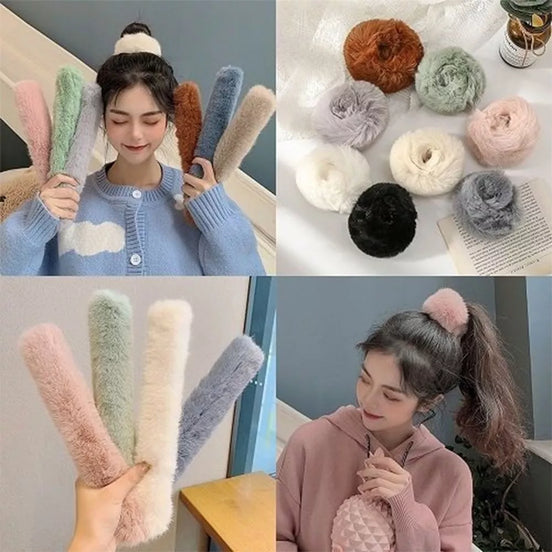 Korėjietiška plaukų juosta - apyrankė ŽALIA