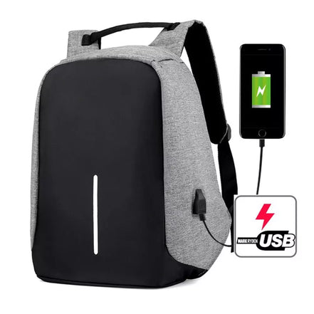 Kuprinė Su USB Lizdu - Mėlyna