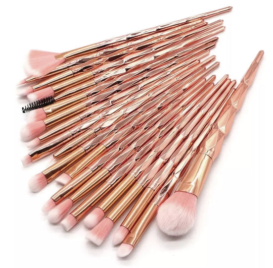 Makiažo šepetėlių rinkinys Vienaragis 20vnt