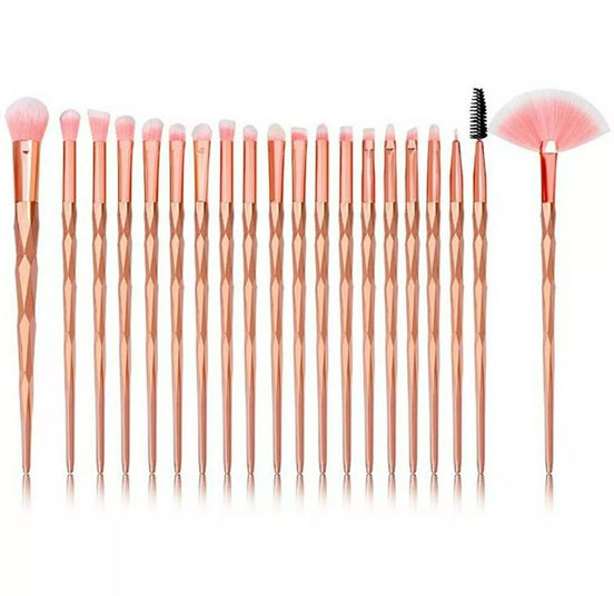 Makiažo šepetėlių rinkinys Vienaragis 20vnt