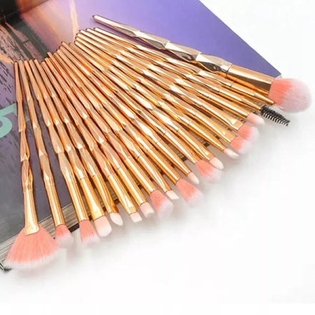 Makiažo šepetėlių rinkinys Vienaragis 20vnt