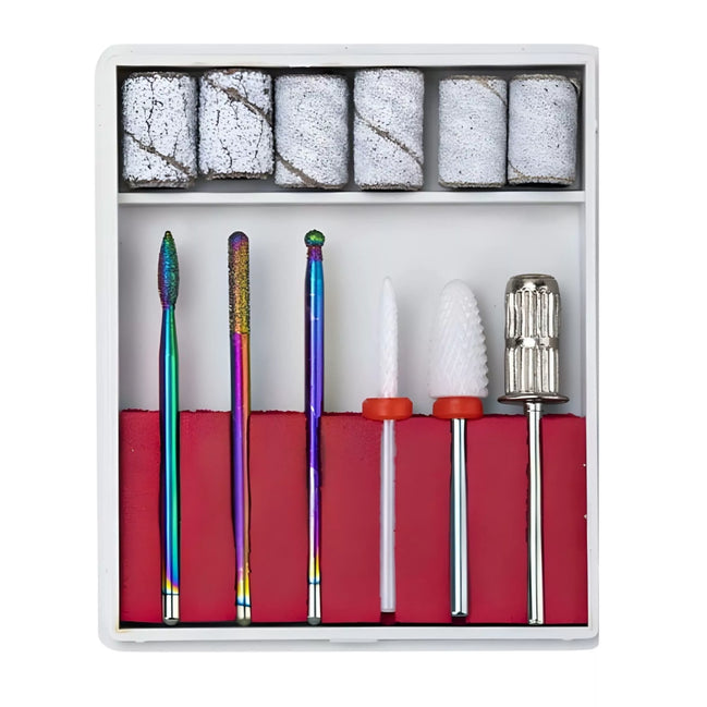 Manikiūro ir pedikiūro antgalių rinkinys