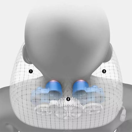 Minkštas kaklo masažuoklis