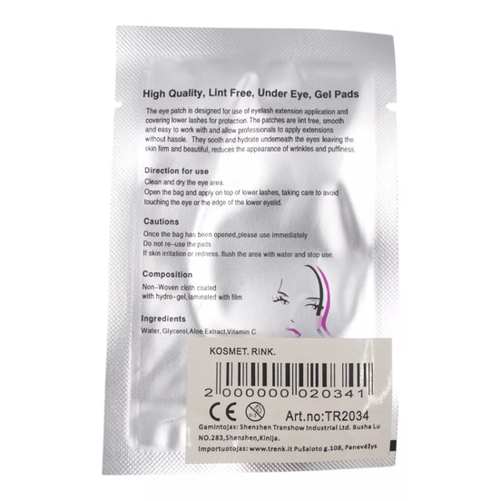 Paakių padeliai blakstienų priauginimui