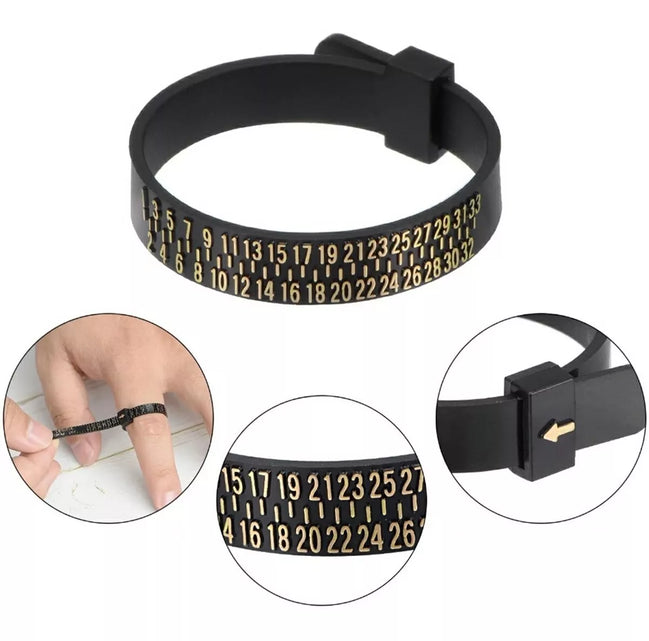 Plastikinis žiedo matuoklis