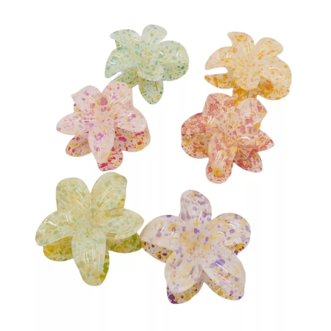 Plaukų segtukas „Spalvota gėlė“