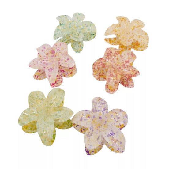 Plaukų segtukas „Spalvota gėlė“