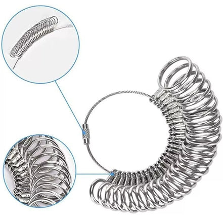 Plieninis žiedo matuoklis