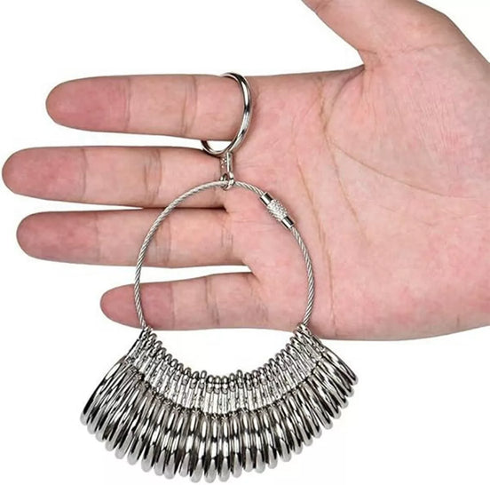 Plieninis žiedo matuoklis