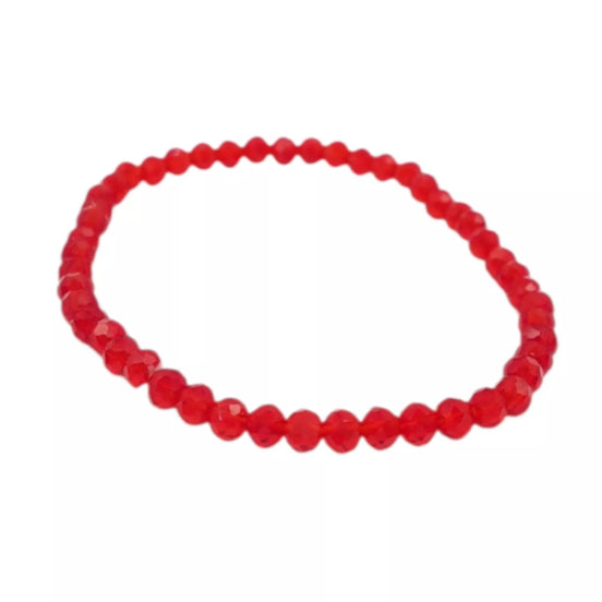 Raudona karoliukų apyrankė