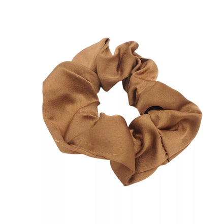 Satininė plaukų gumytė (ruda)