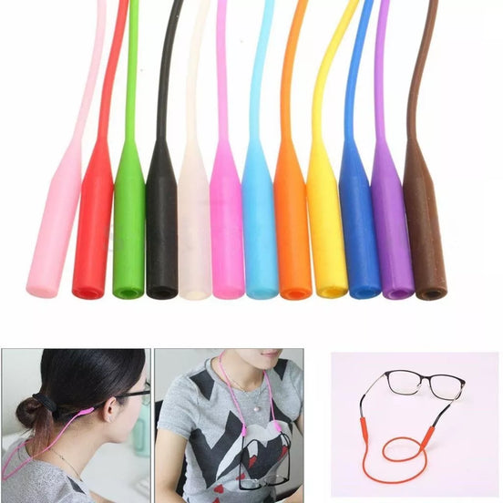 Silikoninė akinių virvutė - Juoda