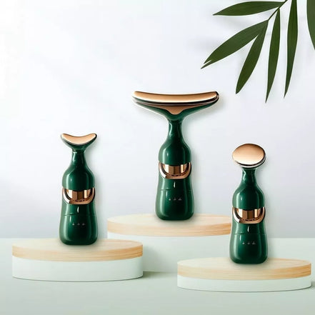 Soninis liftinguojantis masažuoklis 3in1 veidui, kaklui ir paakių zonai