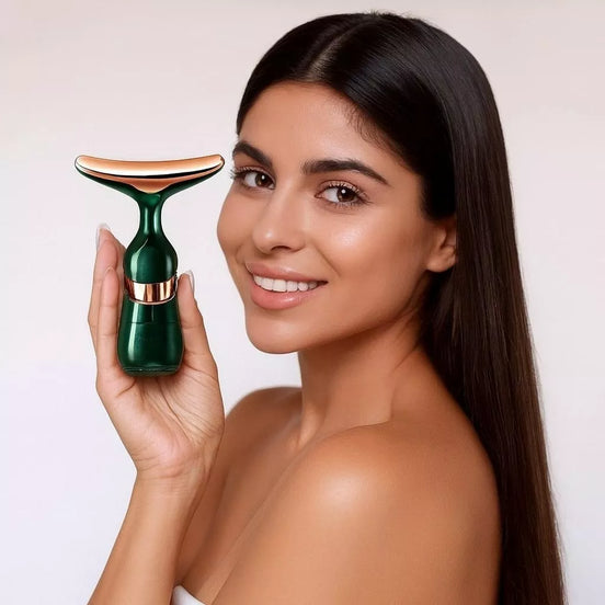 Soninis liftinguojantis masažuoklis 3in1 veidui, kaklui ir paakių zonai